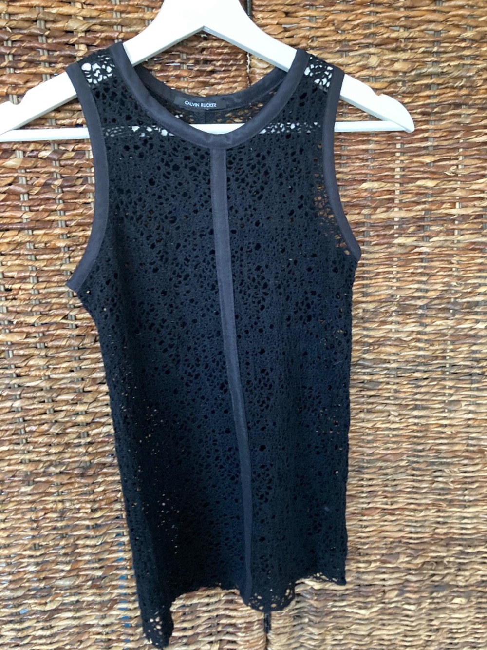 Calvin Rucker Black Lacy Top
